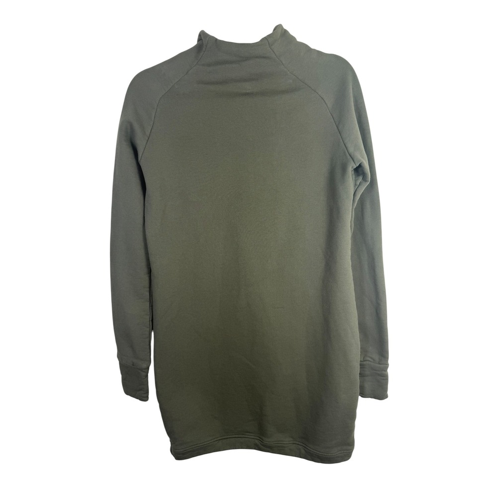 Marcella Olive Green Sweatshirt Dress Size Small - Picture 2 of 6
